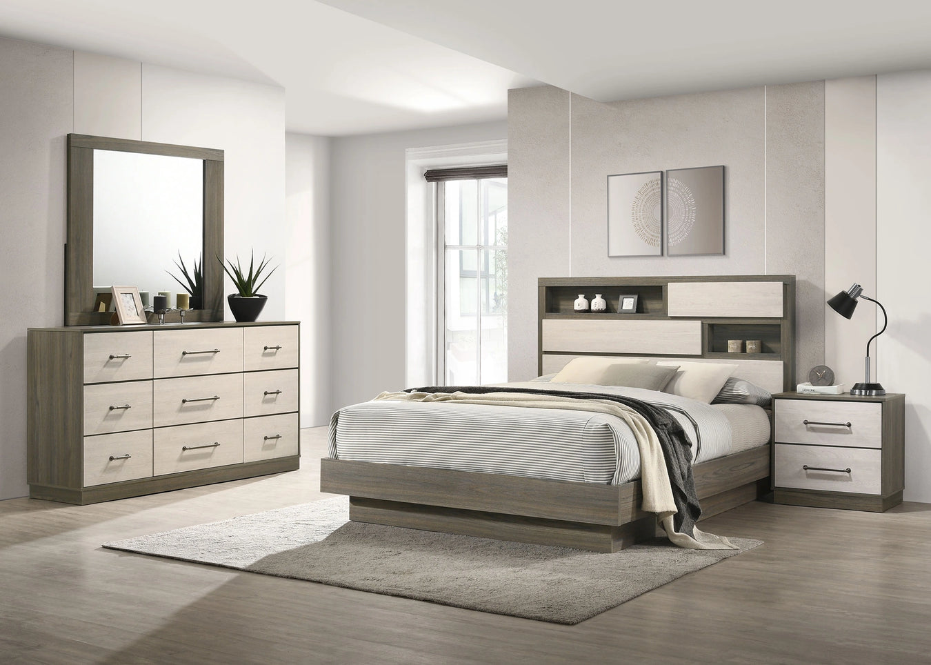 Grey oak/almond