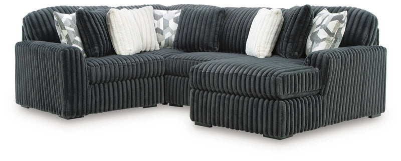 Midnight-Madness Sectional with Chaise