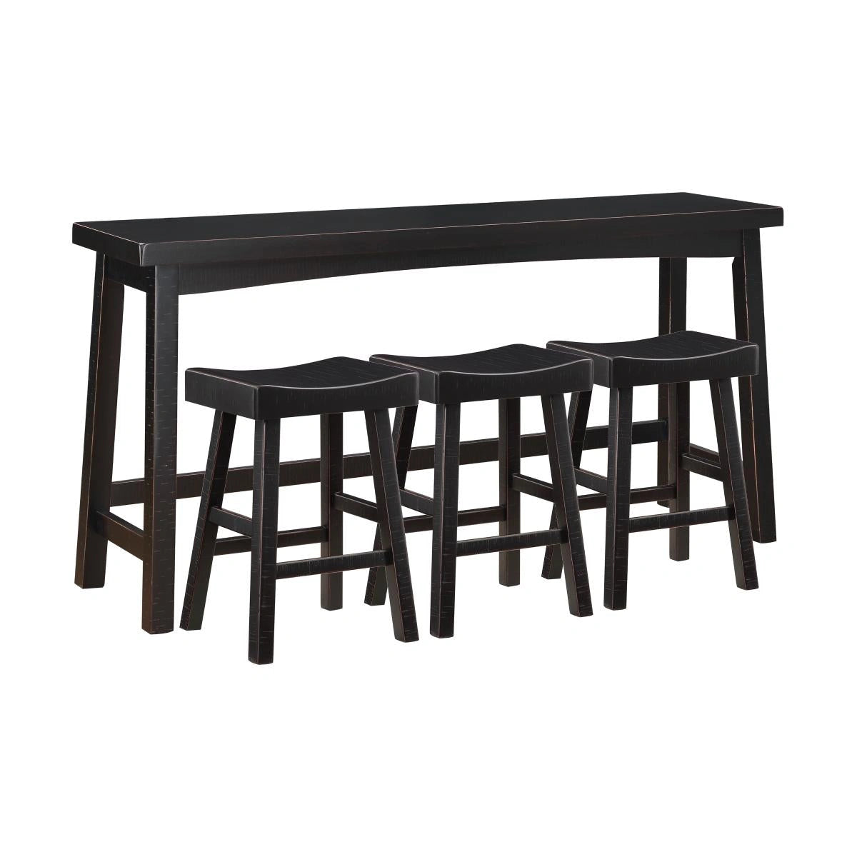 Solid rubberwood seat