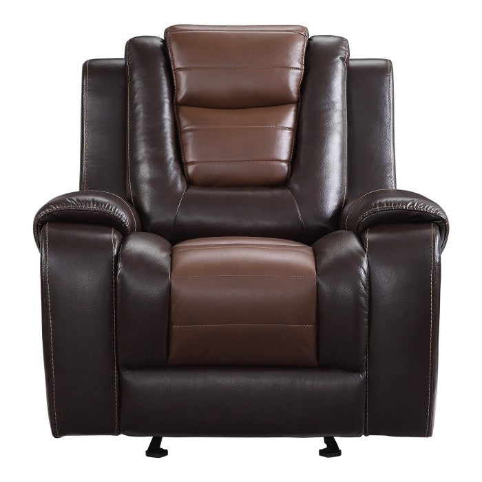 2-tone (light brown and dark brown)