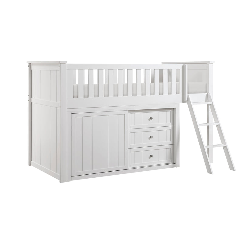 Galen-(4) Low Loft Bunk with Dresser image
