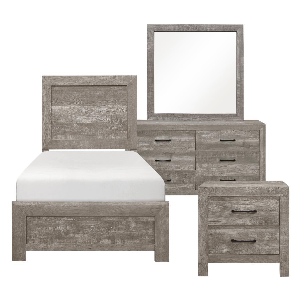 Made of Gray veneer wood and engineered wood