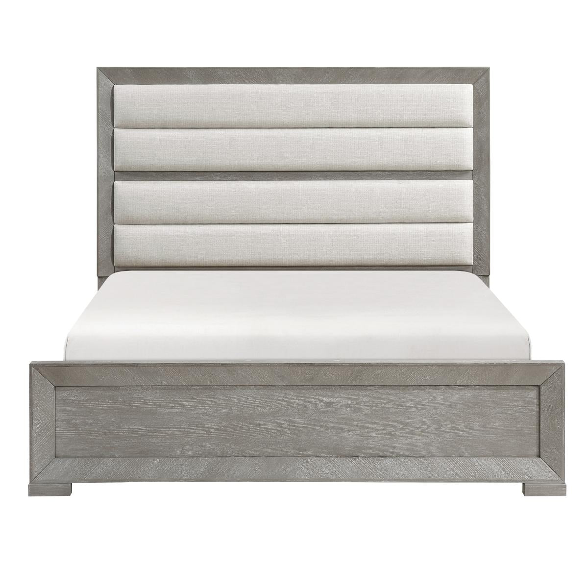 Made of embossed oak veneer wood and engineered wood