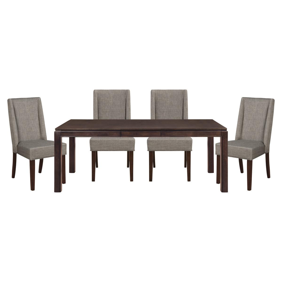 Made of white oak veneer wood and engineered wood