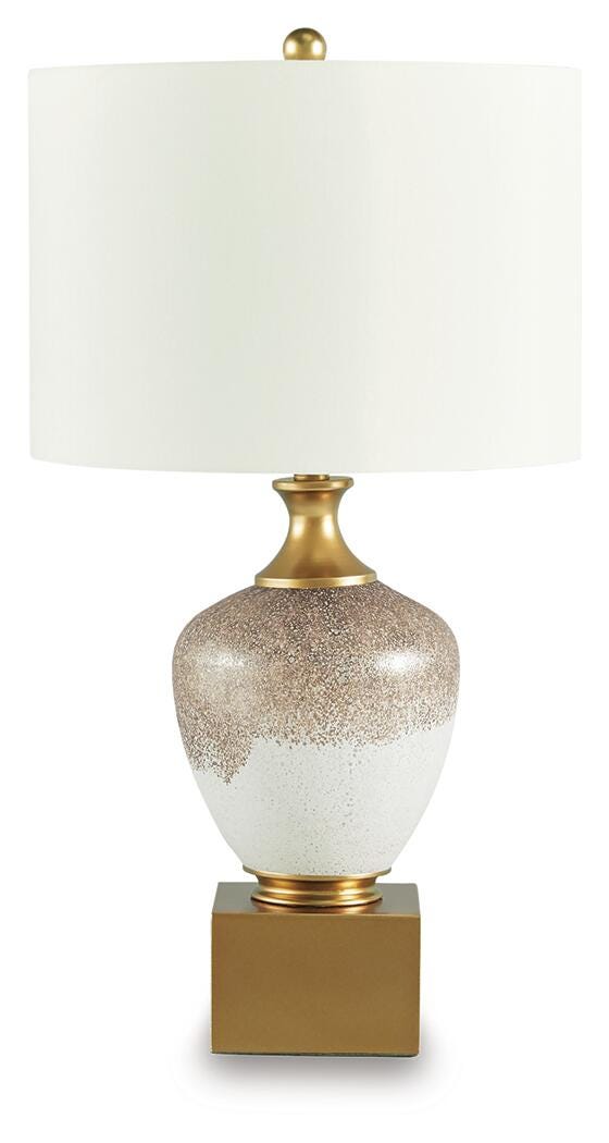 Brown/White/Gold