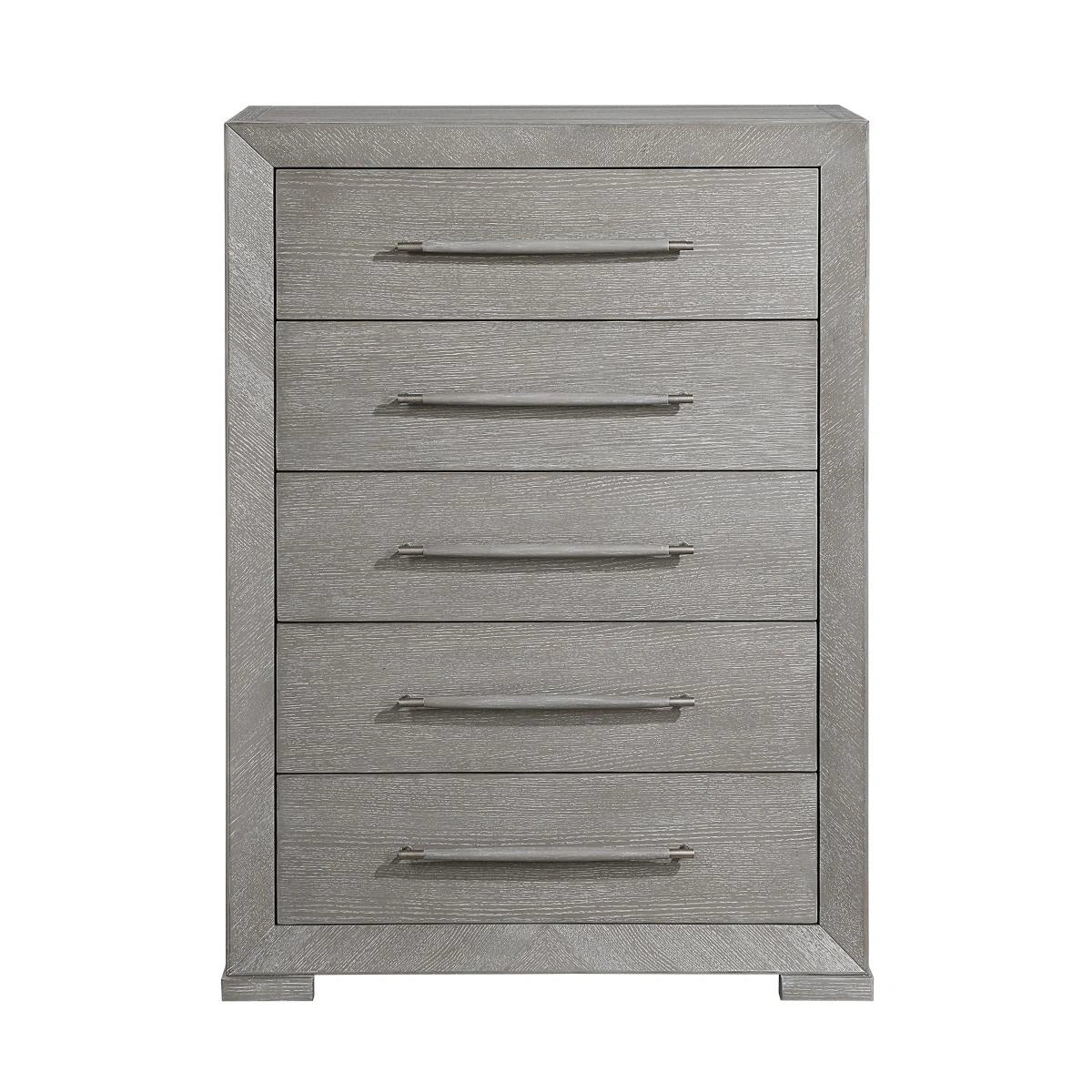 Made of embossed oak veneer wood and engineered wood